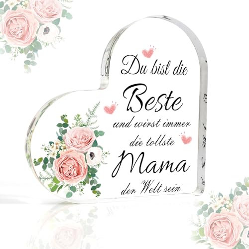 Geschenke Für Mama, Muttertagsgeschenke Für Mama, Acrylplakette Dekoration Mama Valentinstag Weihnachtsgeschenke Geschenke Für Mama Geburtstag Beste Mama Geschenke Mutter Geburtstagsgeschenk