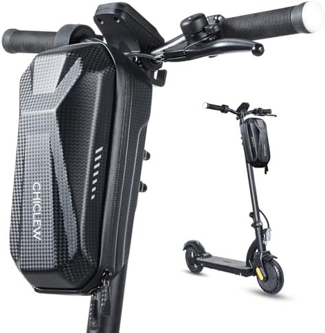 CHICLEW 3L Große Kapazität Scooter Tasche, Schnellverschluss Tragbare Tasche E Scooter, wasserdichte Lenkertasche Escooter, XL E Roller Tasche für Segway, Ninebot, Xiaomi, Mijia