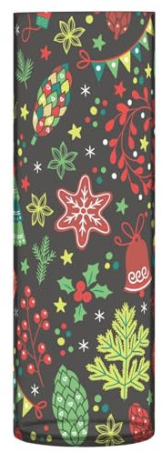 Vase mit Weihnachtsmotiv, Tannenbaum, Kekse, Beeren, Rot, Grün, Kunststoff, Blumenvasen für Tafelaufsatz, dekorative große Vase, Tafelaufsätze, Bücherregal, Hochzeitsdekoration