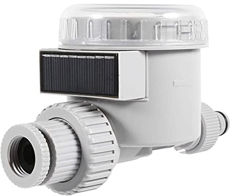 Irrigation Controller, Sprinkler Timer Solar Power Sprinkler Controller LCD Digital Watering Timer Water Saving Sprinkler Controller for Garden