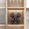 Tqoiozxa Weinregal Wand-Weinkühler Weinregal Multifunktionales Eisen Weinregal, Schwimmende Regale Für Küchenbar Restaurant Ideal Für Zuhause, Bar, Küche Und Restaurant(5 Bottles)