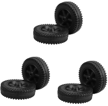 YARNOW 3 Set Ruote Da Forno Barbecue A Gas Grill Tosaerba Falciatrice A Gas Falciatrice Da Pneumatici Per Impennate Carriole Ruote Per Barbecue Ruota Falciatrice Ruote Per 2 pezzi * 3