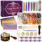 Siegelwachs Set, JUYRLE Wachssiegel Stempel Set Siegel Wachs Wax Seal Kit Mit Biene Siegelstempel, Siegelwachswärmer, Schmelzlöffel, Teelichte, Umschläge, Siegelstempel, Wachssiegel Als Geschenk