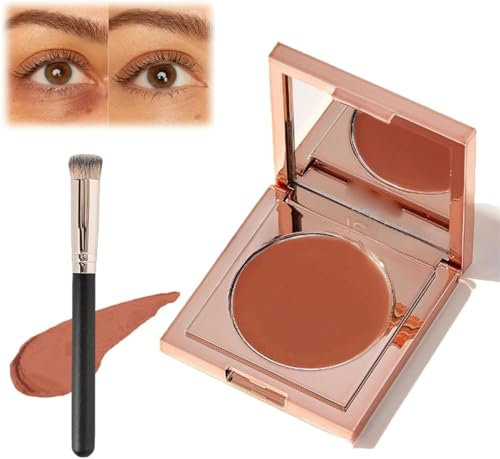 Colored Clay Undereye Corrector, Color Corrector for Dark Circles,Cc Cream Foundation Under Eye Hydrating Concealer,Waterproof and Light Long Lasting Foundation, Concealing Dark Circles (Orange)