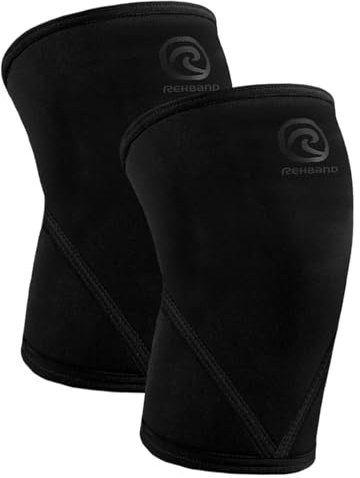 Rehband 7051 Classic 7mm V-Knee-Sleeve for Weightlifting, Competition Grade Powerlifting Knee Sleeve, Compression Sleeve for Crossfit, Squats, Gym