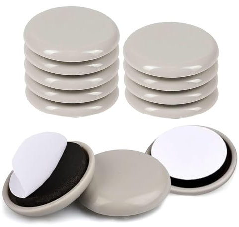 Möbelgleiter für Schwere Möbel 12 Stück 50mm Teflongleiter Selbstklebend Stuhl Gleiter Kunststoffgleiter für Stühle Möbel