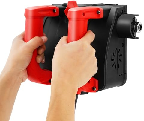 Elektrische Wandhobelmaschine 1200W Betonschleifer Tragbar Sanierungsfräse, mit Absaugung Wandrenovierungsmaschine 3000 R/MIN Beton Schleifen Fräsbreite 16cm für Zementwände, gestrichene Wände