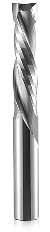 1PCS UP &Down Cut 2 Flute Spiral Carbide Mill Tool Cutter CNC Router End Mill Cutter Bit,5mm Shank, 5mm Cutting Diameter,22mm Cutting Length for Wood MDF Plywood