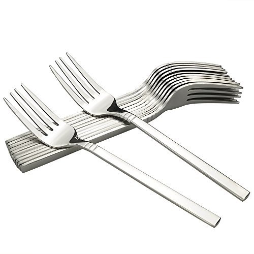 Fosly 12 PièCes Fourchettes De Table En Acier Inoxydable, 20 cm