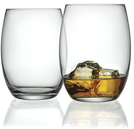 Alessi MAMI XL Bicchieri da Longdrink in Vetro, Set di 4, 500 ml