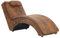 vidaXL Chaiselongue mit Massage Kissen Relaxliege Liegesessel Sessel Lounge Relaxsessel Liegestuhl Loungesessel Komfortliege Sesselliege Braun Wildleder-Optik