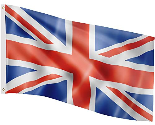 FLAGMASTER Flagge, 30 verschiedene Fahnen zur Wahl, Größe 120 cm x 80 cm, Großbritannien
