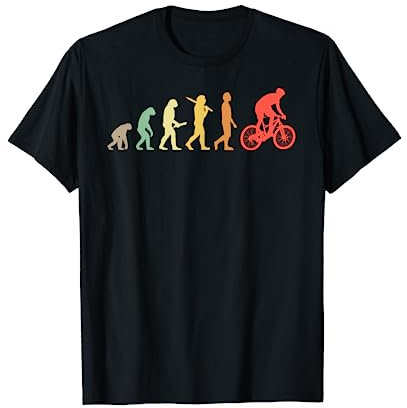 Retro Mountainbike Evolution Geschenk für Mountainbiker T-Shirt