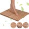 JIAJUAN Natürlich badematte holzmatte Holz Dusche Bad Matte Robust Dauerhaft rutschfest Quadrat Lattenrost Design Fußboden Matten Leicht zu Reinigen (Color : A, Size : 30x30cm)