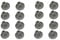 Find A Spare Dishwasher Lower Basket Wheel Pack of 16 For Zanussi AEG Electrolux Arthur Martin ESL6115 ZSF6128 ZSF6120 Grey Lower Basket Wheel (16 Pack)