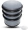 SilverRack® Türstopper Edelstahl Grau Hoch [1 Stück] + 1 extra Wand Türstopper - Premium Tür Stopper ohne Bohren 1,1kg - Schwerer Türstopper Boden - 7,5x8cm Door Stopper