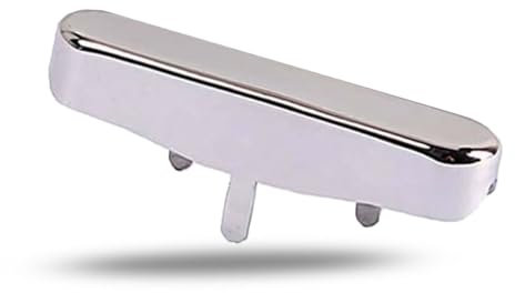 Alnicov Couvercle de ramassage de manche de guitare Capuchon d'étanchéité en métal pour guitare électrique de Style TL Tele Telecaster Chrome