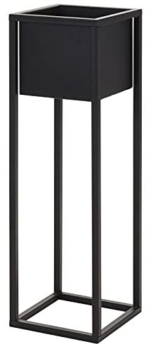 Muddy Hands Black Metal Plant Pot Stand Indoor Home Decorative Flower Display Planter Holder Cover (Height - 70cm)