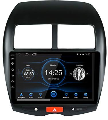 LEXXSON Radio para Mitsubishi ASX 2013-2019 | Pantalla táctil de 10 Pulgadas Am FM RDS Radio Navegación GPS Configuración de Ecualizador Bluetooth WiFi SWC Reproductor USB Mirrorlink