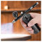 EVGATSAUTO Aluminum Barber Compressor, 0.3mm Black Mini Air Compressor Spray Gun Airbrush Set 7CC Capacity Set