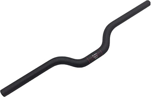 Generic Manubrio Bici da Corsa in Carbonio Integrato Leggero Manubrio Piano Manubri per Bicicletta Manubrio Mountain Bike Full Carbon Ultraleggero in Fibra di Carbonio,Black,560mm/22inch