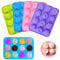 Lovesmile Moule Savon, 4 Pièces Moule à Savon, Moule Savon Silicone, DIY Moule Forme en Silicone, Moule Silicone Fleur Convient pour Chocolat Savon Bougies Glaçons(4 Couleurs)