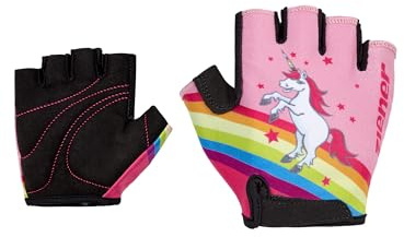 Ziener Kinder CLOSI Fahrrad/Mountainbike/Radsport-Handschuhe | Kurzfinger - atmungsaktiv,dämpfend, Purple, XS