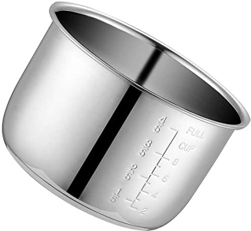 CIYODO Stainless Steel Pot Electric Cooker Liner Nonstick Cookware Stainless Steel Baking Pan Power Cooker Parts Japanese Cookware Pressure Cooker Inner Pot Rice Pot Replacement Metal