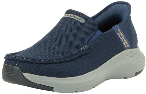 Skechers Parson Ralven, Ponerse Hombre, Bad Navy Blue, 44 EU