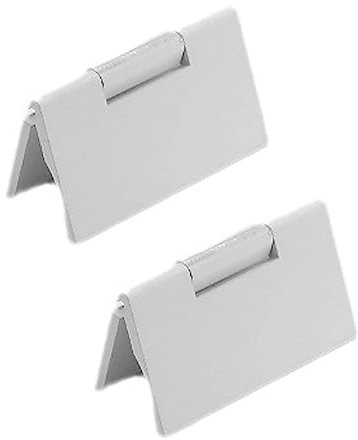 2 Stück Einlassgriff Aluminium Schiebetür Griffmuschel Versteckte Einbau MöBelknöpfe Schale zum Einlassen Vertieft Muldengriff Geschlitzt,Länge 75mm (white)