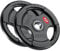 FK Sports Olympic Weight plates Rubber Coated Cast Iron Weights, 2 Inch opening, 2.5kg, 5kg, 10kg, 15kg, 20kg, 25kg, Black Tri grip Barbell Plates, Weight Plates for 2 barbell, Sold in Pair (15 kg)