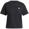 adidas Damen Essentials SMALL Logo T-Shirt, Black, XL