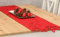 MC-Trend Filz Tischläufer „Sternennacht“ 140 x 24 cm aus 3 mm starkem Filz Tischdecke Tischdeko Unterlage Tischband Platzdeckchen für Weihnachten (rot I)