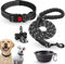 Collar de Perro Ajustable y Acolchado con Neopreno - Correa Perro 1,5m Reflectante - Cuenco Plegable y Dispensador con 15 Bolsitas - para Perros Pequeños Medianos y Grandes