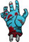 Zombie Hand Patch Iron Sew On Clothes Bag Fancy Dress Costume Embroidered Badge