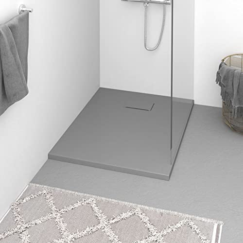 Duschwanne SMC Grau 90x70 cm, ShGaxin Duschtasse, Deckendusche, Duschboden, Dusch Tassen