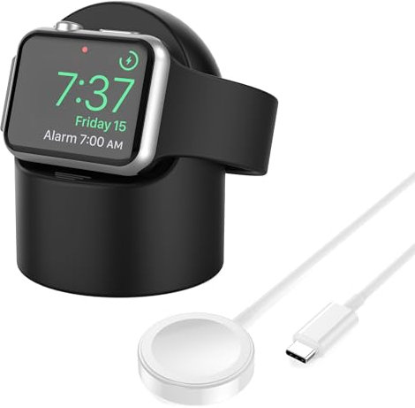 Estación de Carga inalámbrica para Apple Watch, 【Certificado MFi】 Cable de Carga magnético para iWatch Cargador Soporte Accesorios Soporte Soporte Compatible con Apple Watch Series Ultra