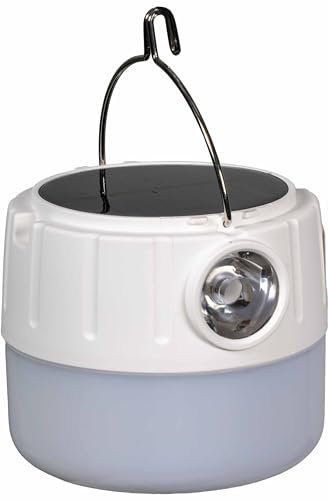 Linterna de Camping LED Solar y USB Recargable Compacta - Lámpara Portátil al Aire Libre para colgar. Farolillo con gancho