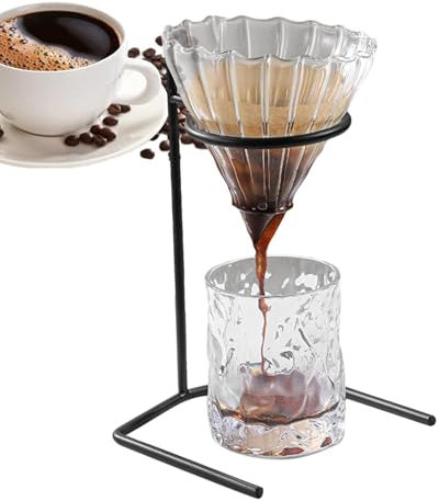 Jlkegfdf Soporte para goteo de café, gotero de café, soporte minimalista para taza de filtro de goteo, soporte de café de goteo de mano, soporte de taza de filtro de café