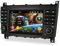GONFEN 8-Kern 4GB+64GB Android 14.0 DAB+ Autoradio Für Mercedes BENZ C/G/CLC Klasse W203 W463 mit Navigation GPS Unterstützt Drahtloses CarPlay Android Auto Bluetooth WiFi 4G DSP CANBus USB RDS Kamera