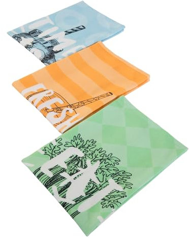 Maisonette Health-Design Küchentücher (40x60 cm, 3er-Pack) - 100% Baumwolle Spüllappen & Geschirrtücher - Digital Bedruckte & Farbenfrohe Handtücher