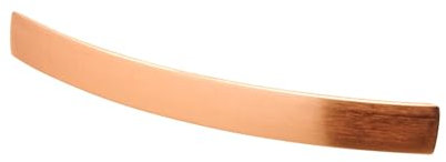 Decoranddecor Loch Cupboard Handles | Bow Shape Kitchen Cupboard Handles | Curved Drawer Handles | Cabinet Door Handles | Modern Cabinet Pulls | 128mm Hole Centre, Satin Copper