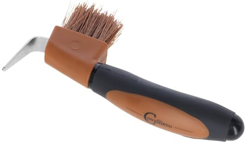 Kerbl Covalliero Hufkratzer 2K braun schwarz mit Bürste : | Farbe: schwarz , Größe: