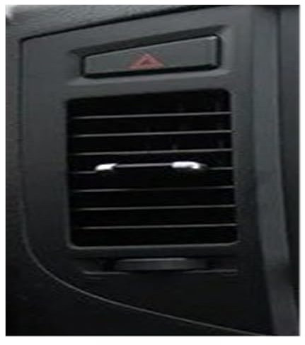 VETJMUA Rejilla Aire Acondicionado Coche para Mitsubishi para Pajero para Montero 2006-2022 LHD Salida De Aire Acondicionado para Tablero De Automóvil 1 Pieza AC Salida Aire(Middle Left Black)