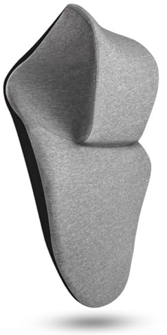 NIDONE Neck Support for Office Chair, Ergonomic Memory Foam Desk Pillow Gaming Chair Pillow with Fixed Strap Elastic Sponge Head Pillows for Most Chairs Without Headrests