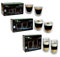 FilterLogic Thermoshield Double Walled Mixed Coffee Glass Gift Set - Cappuccino, Espresso & Latte Glasses