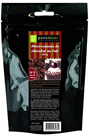 PATISDECOR Micro Copeaux Chocolat Lait 100 g