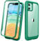 Diaclara iPhone 11 Case, 360° Full Body with Built-in Screen Protector Touch Sensitive Shockproof Anti-Scratch Soft TPU Bumper Case Cover Clear Designed for iPhone 11 6.1 - Green
