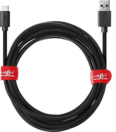 JuicEBitz Phone Charger Cable, USB A to USB C Cable 4m, USB Cable, 480mbps, Fast Charger USB C Compatible with Samsung Galaxy, Google Pixel, iPad, LG, Huawei, Sony Xperia + More. USB Cable