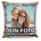 PR Print Royal Foto-Kissen selbst gestalten - Bedruckte rosé-goldene Wendepailletten, individuell mit Foto und Text I Personalisiertes Geschenk, Deko-Kissen mit Füllung, 40 x 40cm